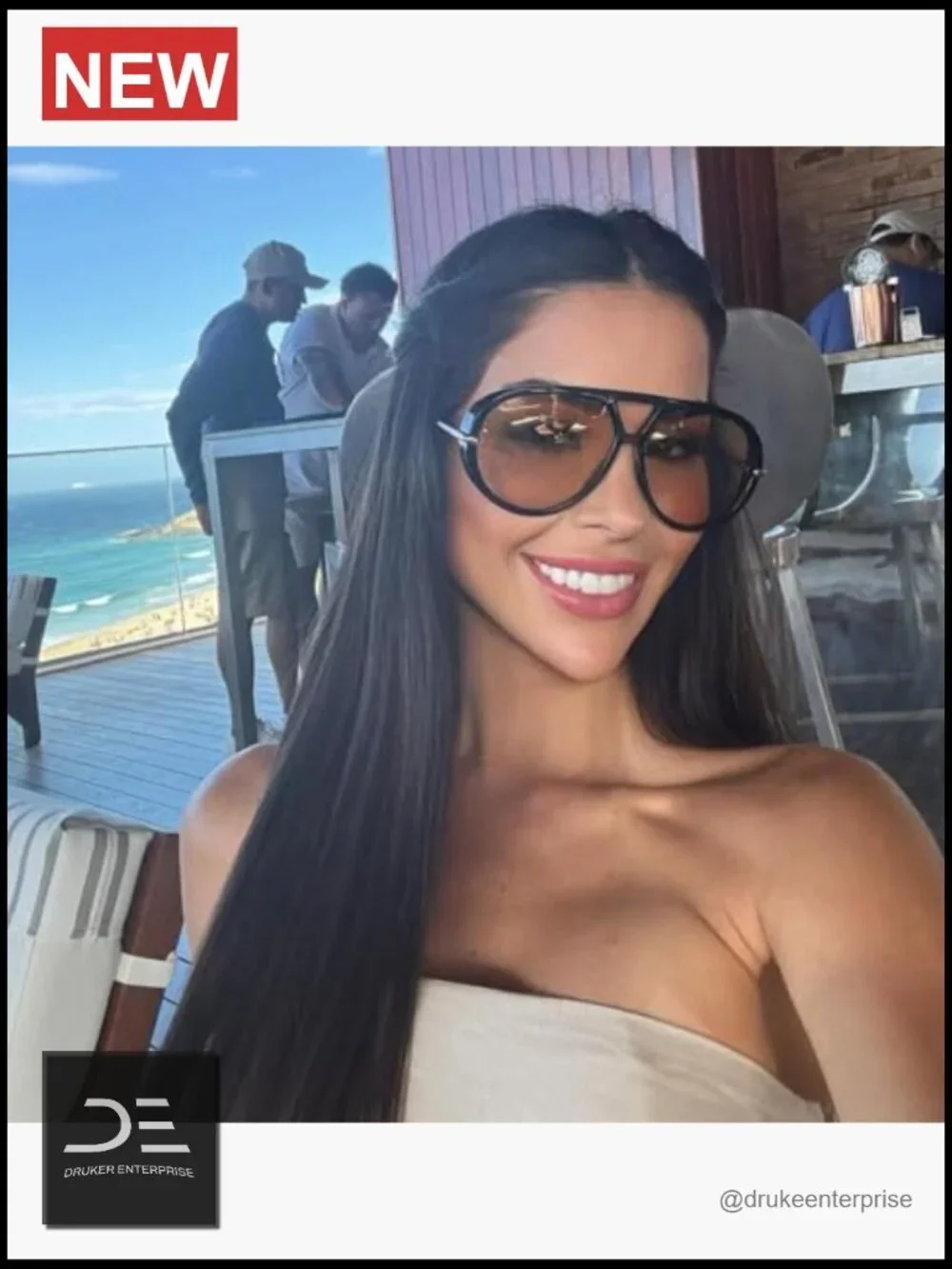 Retro Gold Oversized Aviator Sunglasses Metal Frame UV Protection